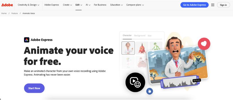 Adobe Express (Animation _ Character Animator)