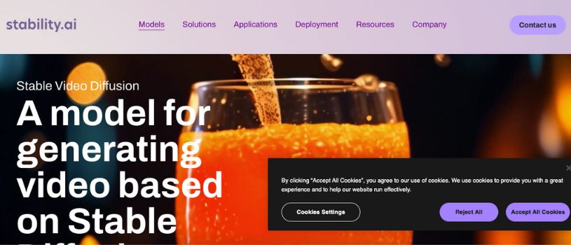 Stable Video Diffusion (Stability AI)