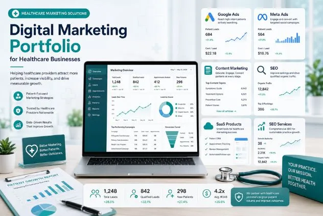 Healthcare Business Digital Marketing Work Portfolio